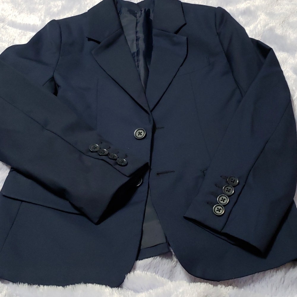 Boys navy blue uniform blazer
